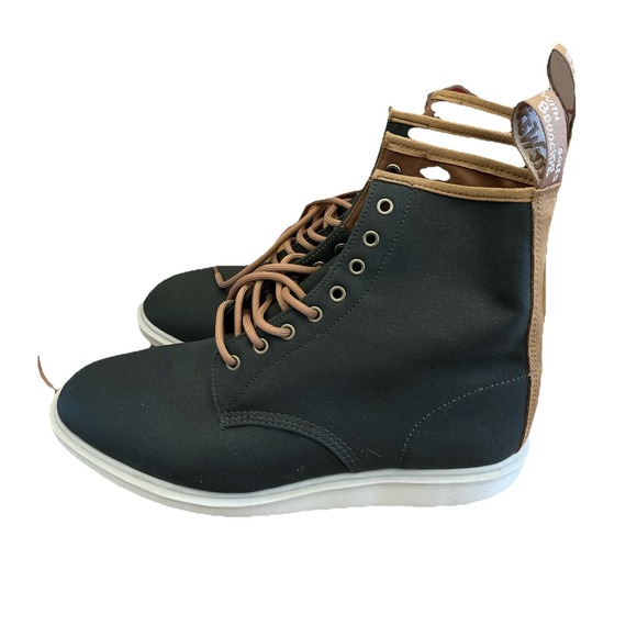 Dr. Martens Whiton Men's Green And Brown Shoes Size 12 AW004 - Picture 3 of 6